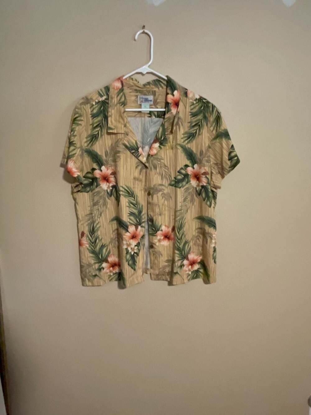 Vintage Reyn Spooner Hawaiian Shirt Size XL Floral Tropical Short Sleeve Button